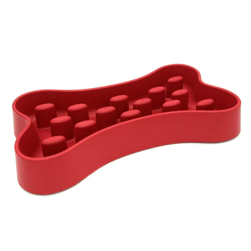 Bone slow feeder puzzle dog bowl