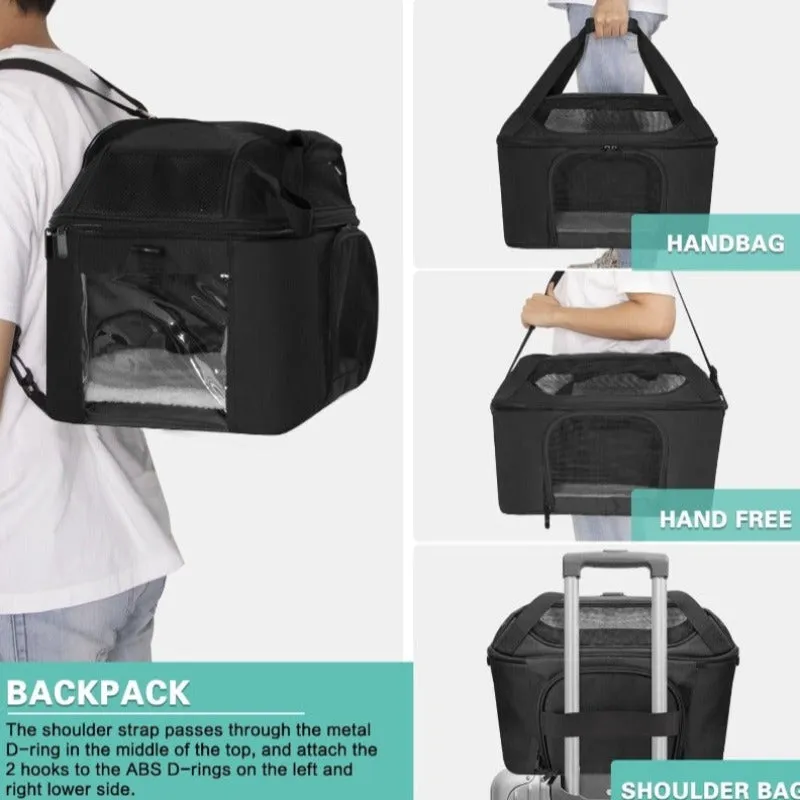 Cat Carrier Breathable Mesh Pet Travel Hand Bag