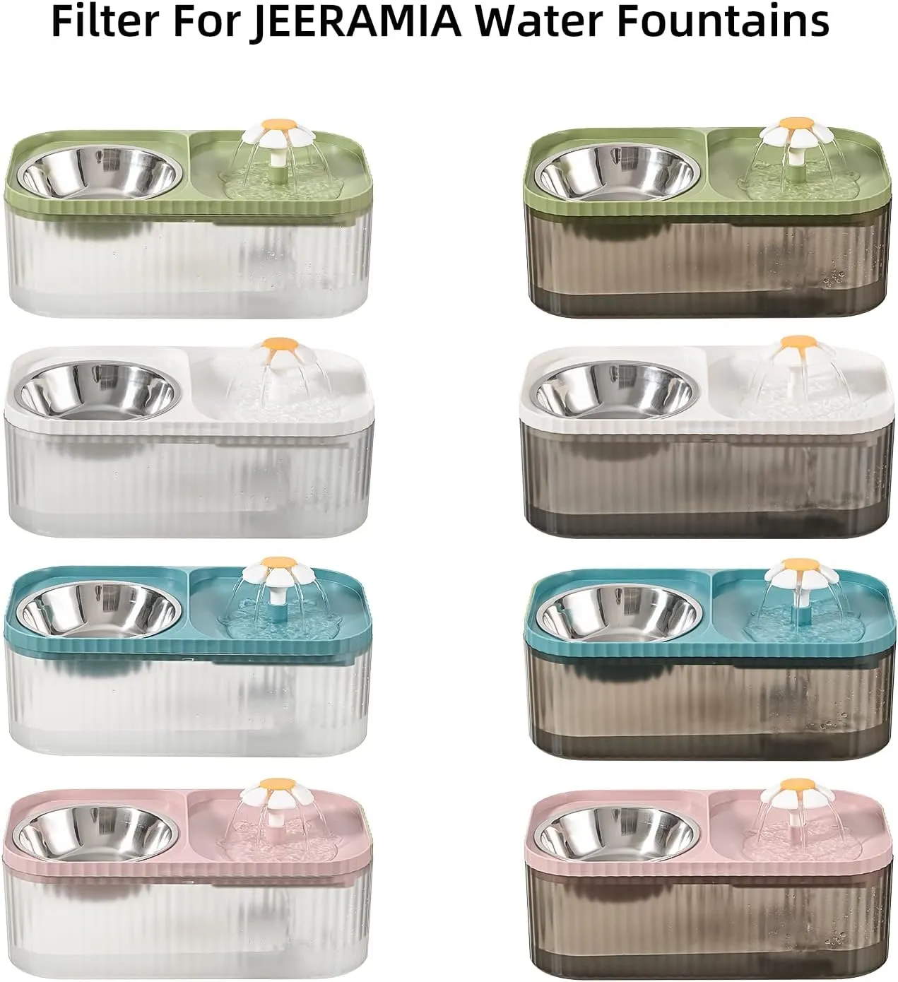 Cat Water Fountain Replacement Filters 8 Pcs