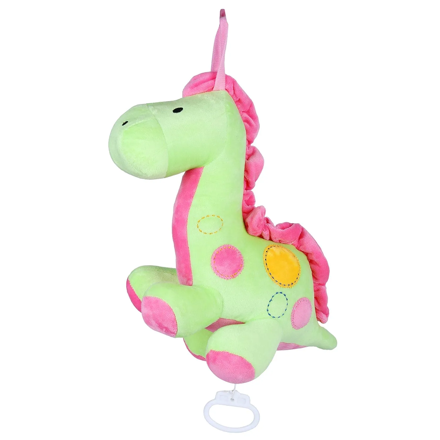 Dinosaur Bed Hanging Musical Pulling Toy - Green