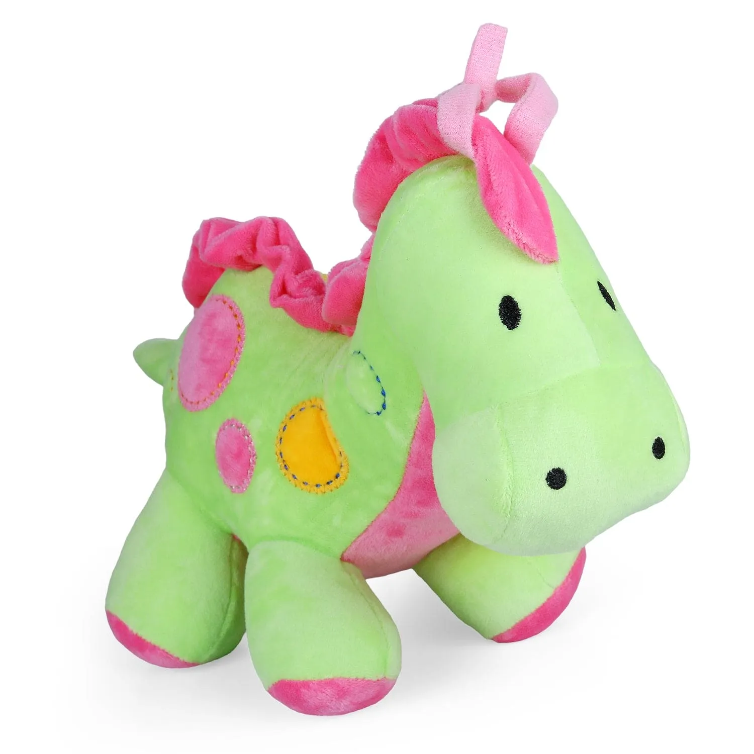 Dinosaur Bed Hanging Musical Pulling Toy - Green