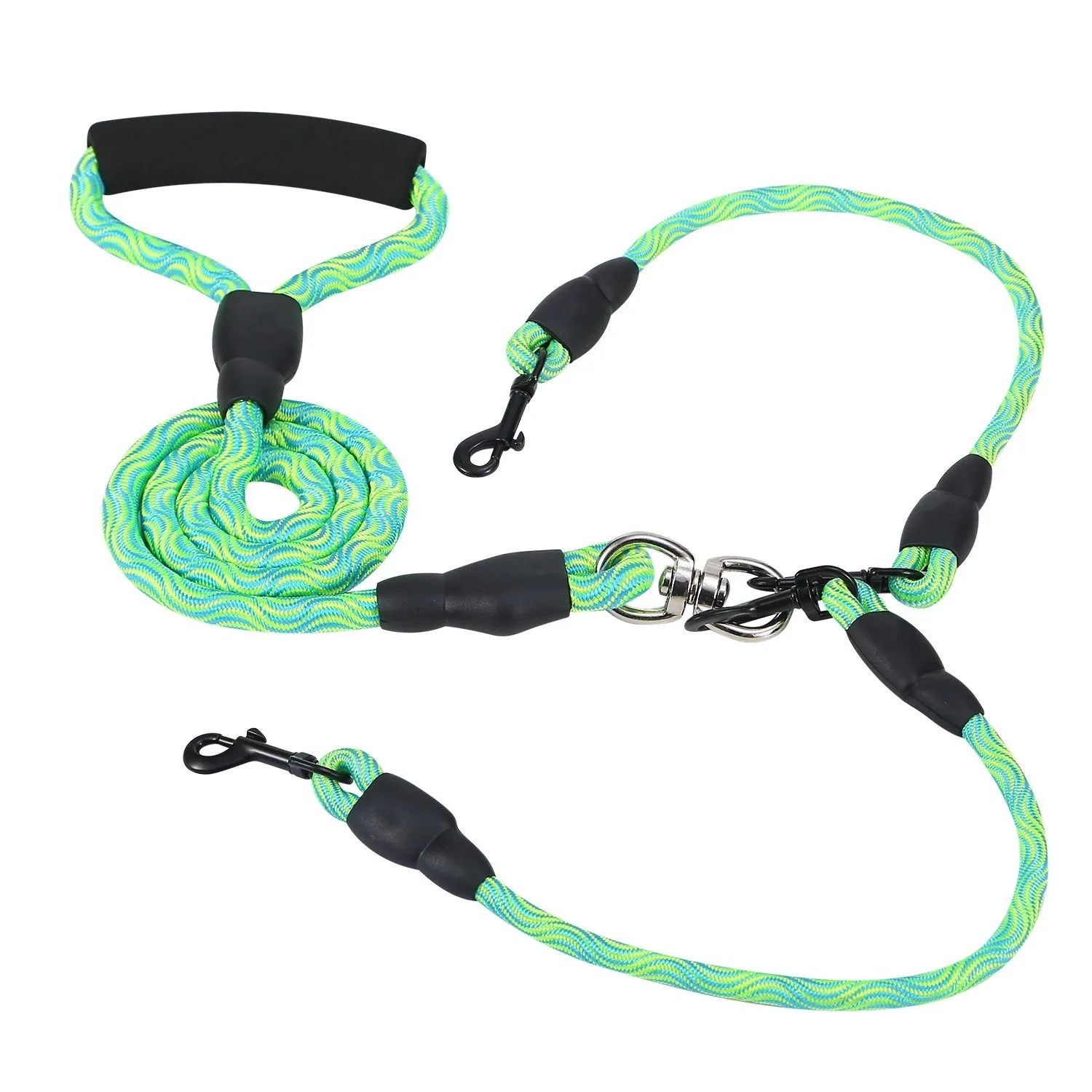 Double Dog Reflective Leash and Lead Combo