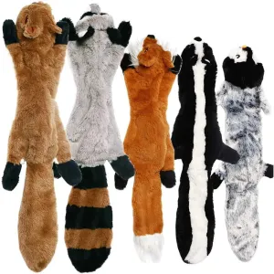 Durable Stuffing-Free Squeaky Dog Toy with Crinkle