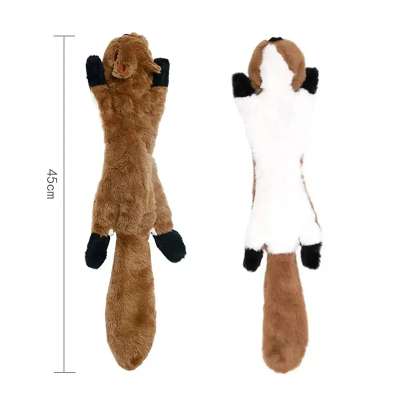 Durable Stuffing-Free Squeaky Dog Toy with Crinkle