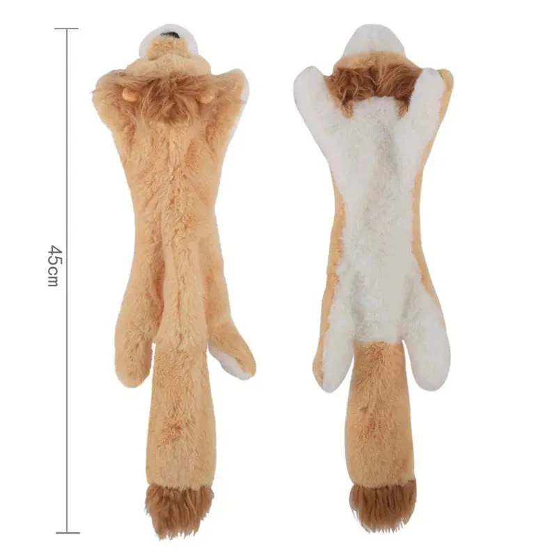 Durable Stuffing-Free Squeaky Dog Toy with Crinkle