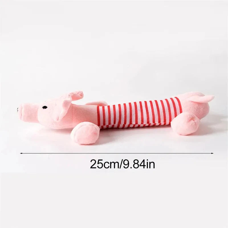 Durable Stuffing-Free Squeaky Dog Toy with Crinkle