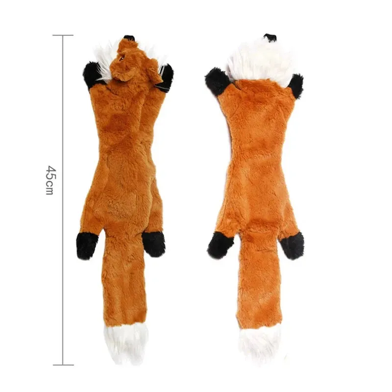 Durable Stuffing-Free Squeaky Dog Toy with Crinkle