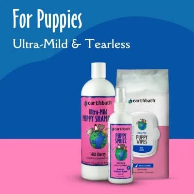 Earthbath Ultra-Mild Wildcherry Puppy Dog Wipes - 30 Count