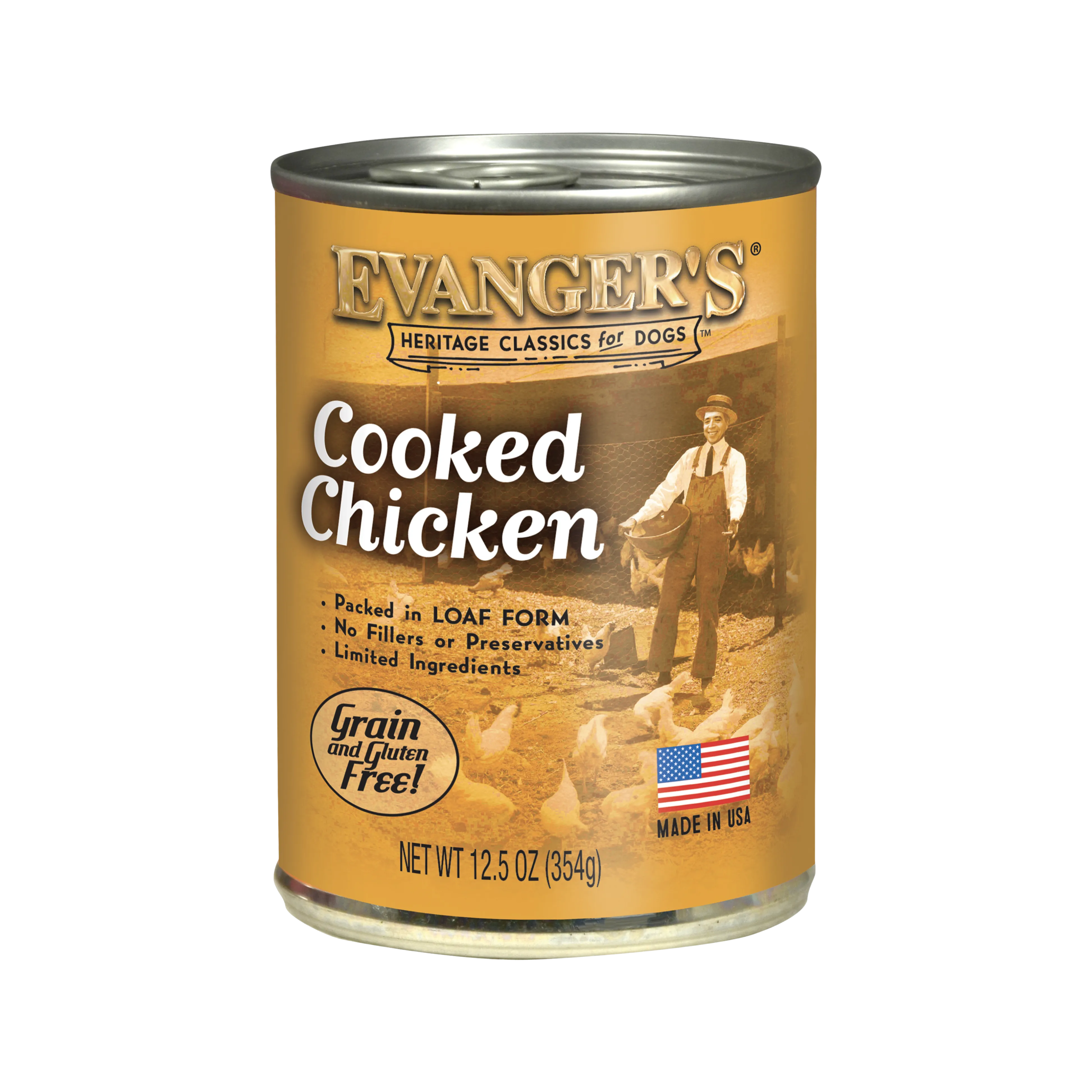 Evanger's Grain Free Heritage Classic Cooked Chicken