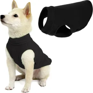 Gooby - Stretch Fleece Vest, Pullover Fleece Vest Jacket Sweater for Dogs, Black, X-Small