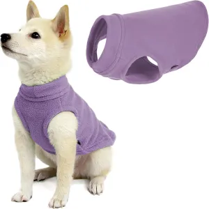 Gooby - Stretch Fleece Vest, Pullover Fleece Vest Jacket Sweater for Dogs, Lavender, X-Small