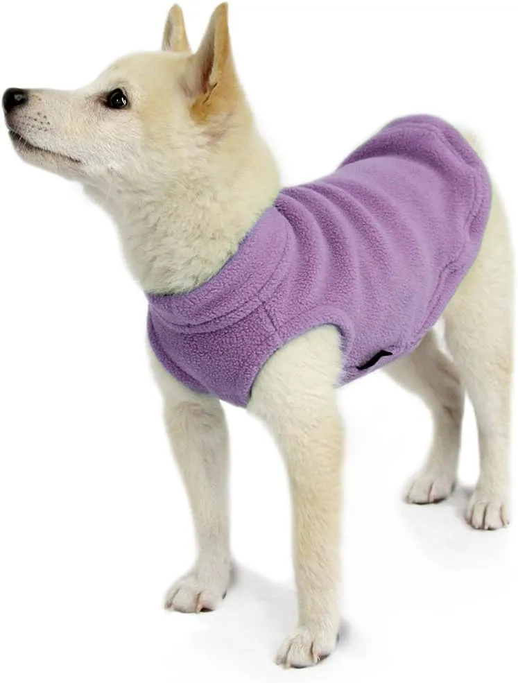 Gooby - Stretch Fleece Vest, Pullover Fleece Vest Jacket Sweater for Dogs, Lavender, X-Small