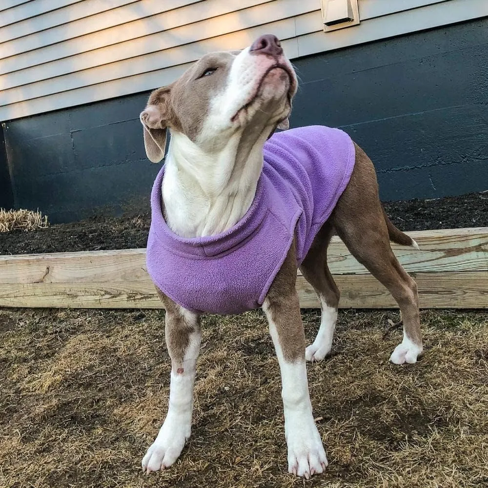 Gooby - Stretch Fleece Vest, Pullover Fleece Vest Jacket Sweater for Dogs, Lavender, X-Small