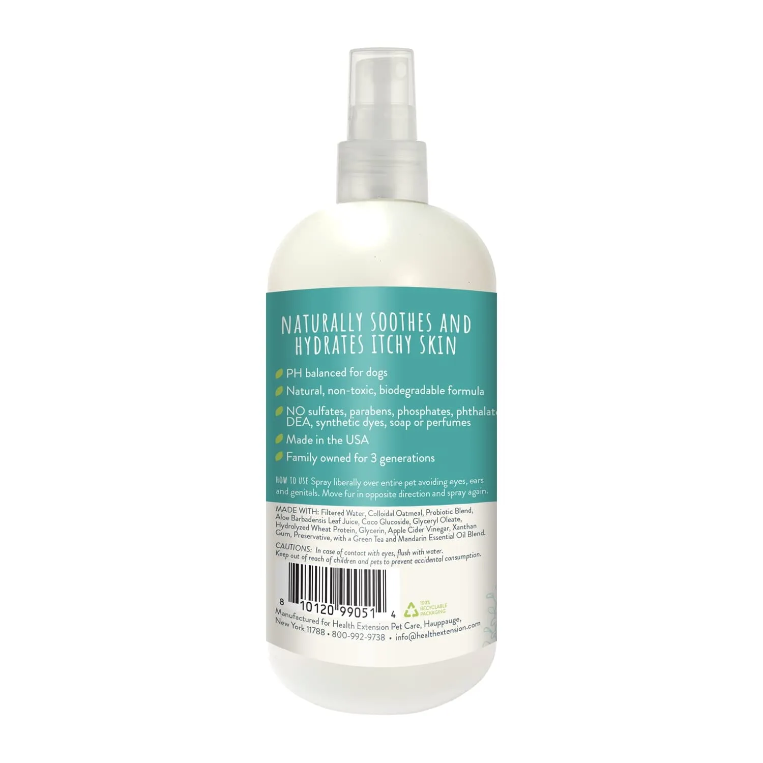 Health Extension ARI Probiotic Green Tea and Mandarin Dog Deodorizing Spray - 8 Oz