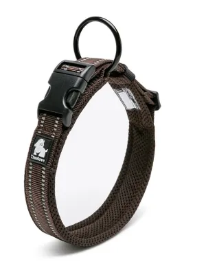 Heavy Duty Reflective Collar - Brown (XS)