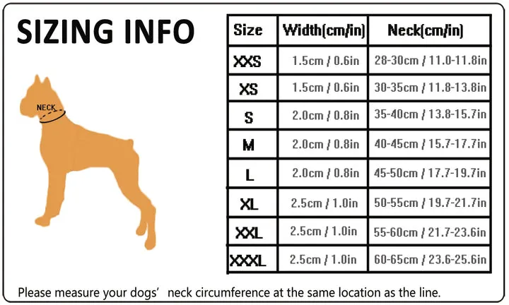 Heavy Duty Reflective Collar - Brown (XS)