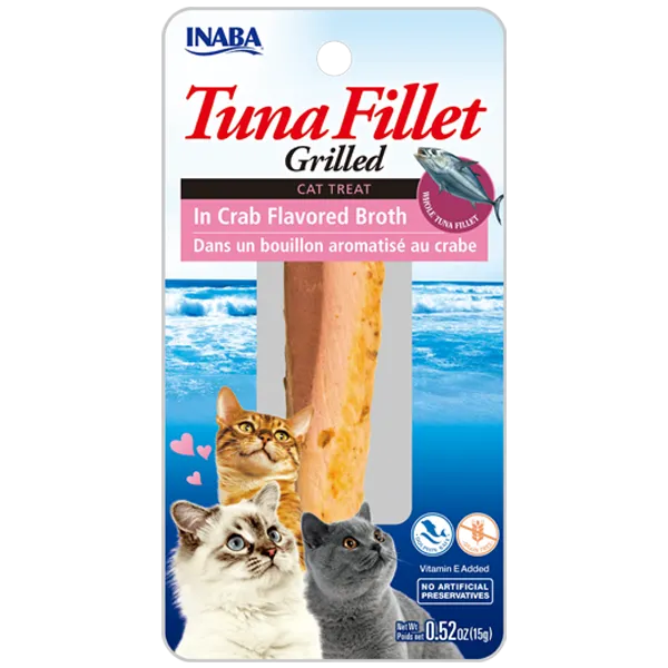 Inaba .52oz Tuna Fillet in Crab Cat Treat