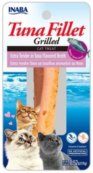 Inaba Cat Treat Tuna Fillet Extra Tender In Tuna Broth 15g