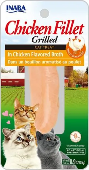 Inaba Grilled Fillet Cat Treat - Chicken in Chicken Broth