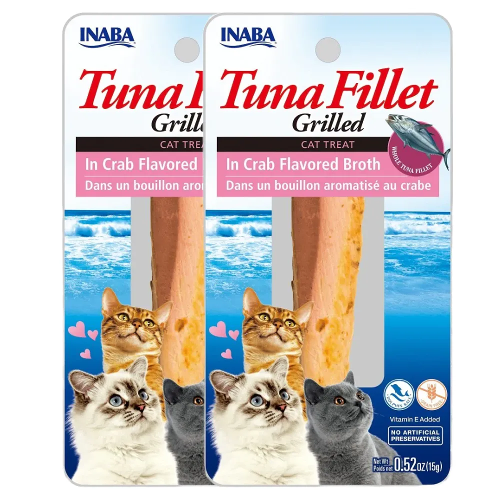 INABA Tuna Fillet Grilled in Crab Flavoured Broth Cat Treats