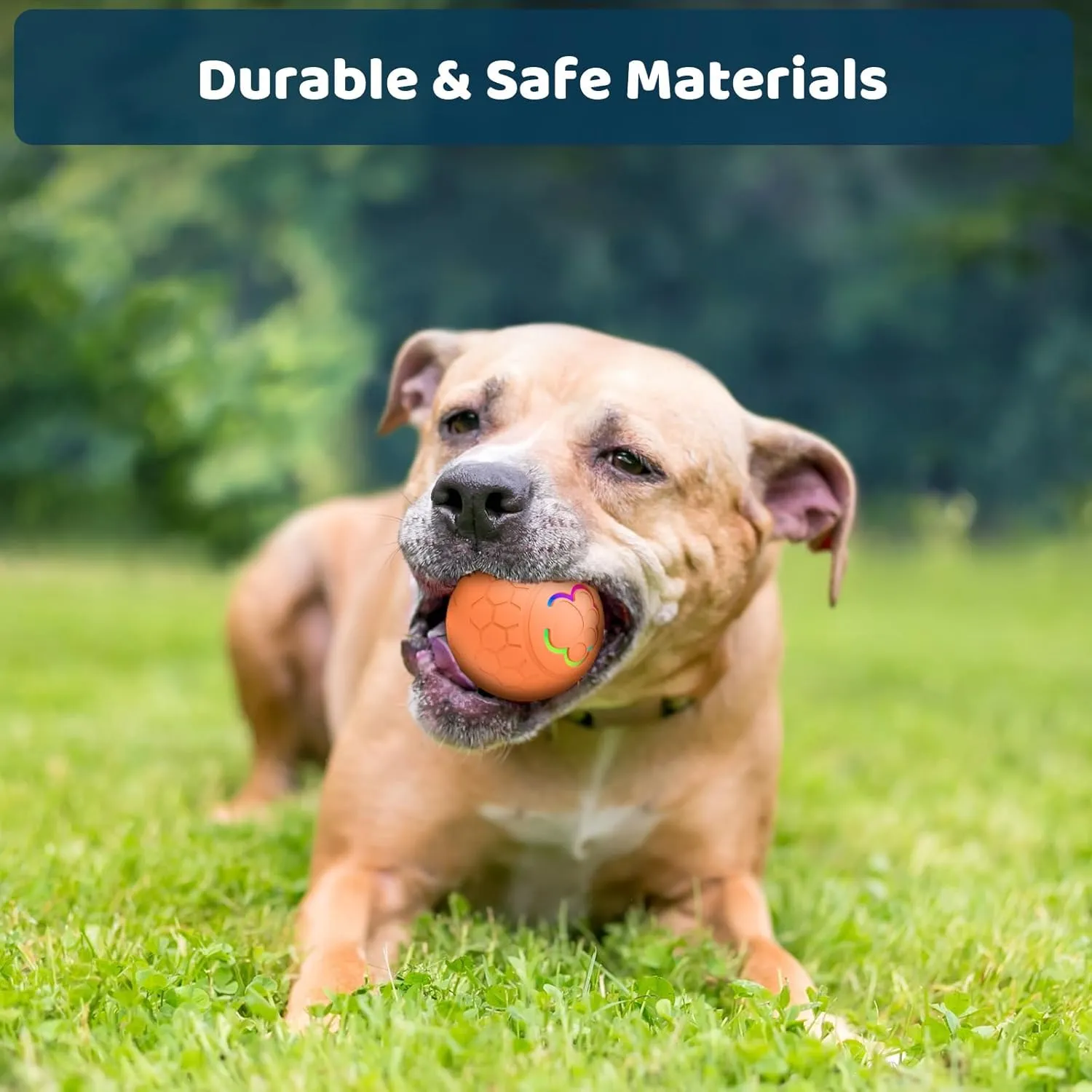 Interactive Shaky Ball Toy for Dogs and Cat  Newly Upgraded USB Rechargeable Smart Pet Ball for Small, Medium, and Large Dogs  Fun & Stimulating Interactive Dog Ball (Orange Automatic)