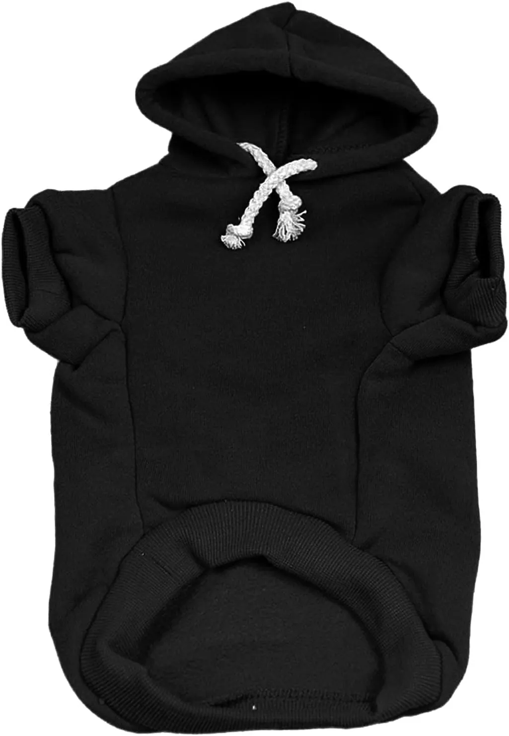 It's My Birthday & I'll Bark If I Want to Dog Hoodie Fleece Lined Pullover Sweatshirt with Leash Hole (Black, Medium 1078)