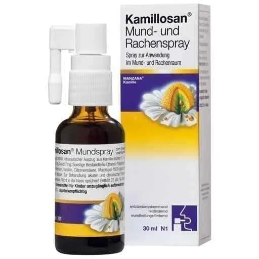 KAMILLOSAN mouth and throat spray 30 ml, Pharyngitis (tonsillopharyngitis)