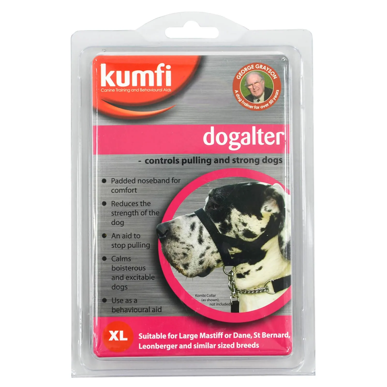 Kumfi Dogalter Canine Head Collar Training Halter Anti Pulling