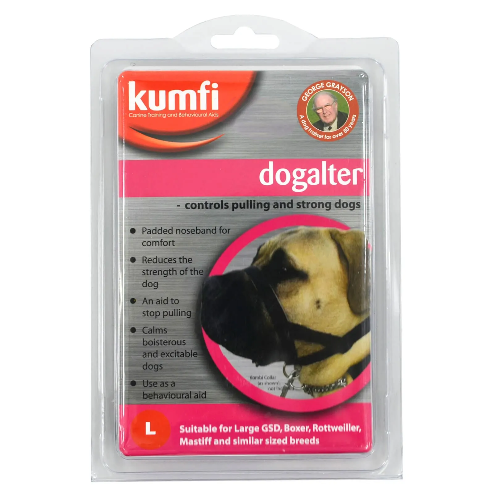Kumfi Dogalter Canine Head Collar Training Halter Anti Pulling