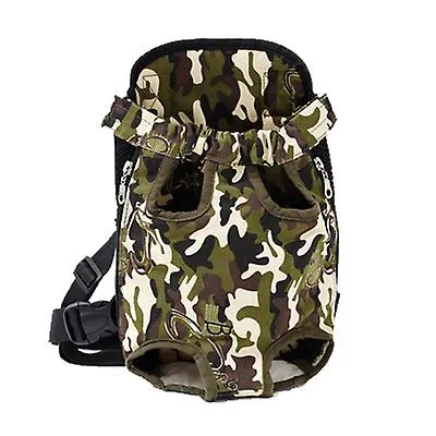 L 38*23cm green and white Outdoor portable pet bag, breathable Mesh backpack for cats and dogs AZ19613