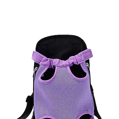 L 38*23cm green and white Outdoor portable pet bag, breathable Mesh backpack for cats and dogs AZ19613