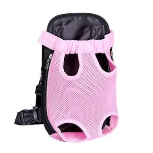L 38*23cm pink Outdoor portable pet bag, breathable Mesh backpack for cats and dogs AZ19621