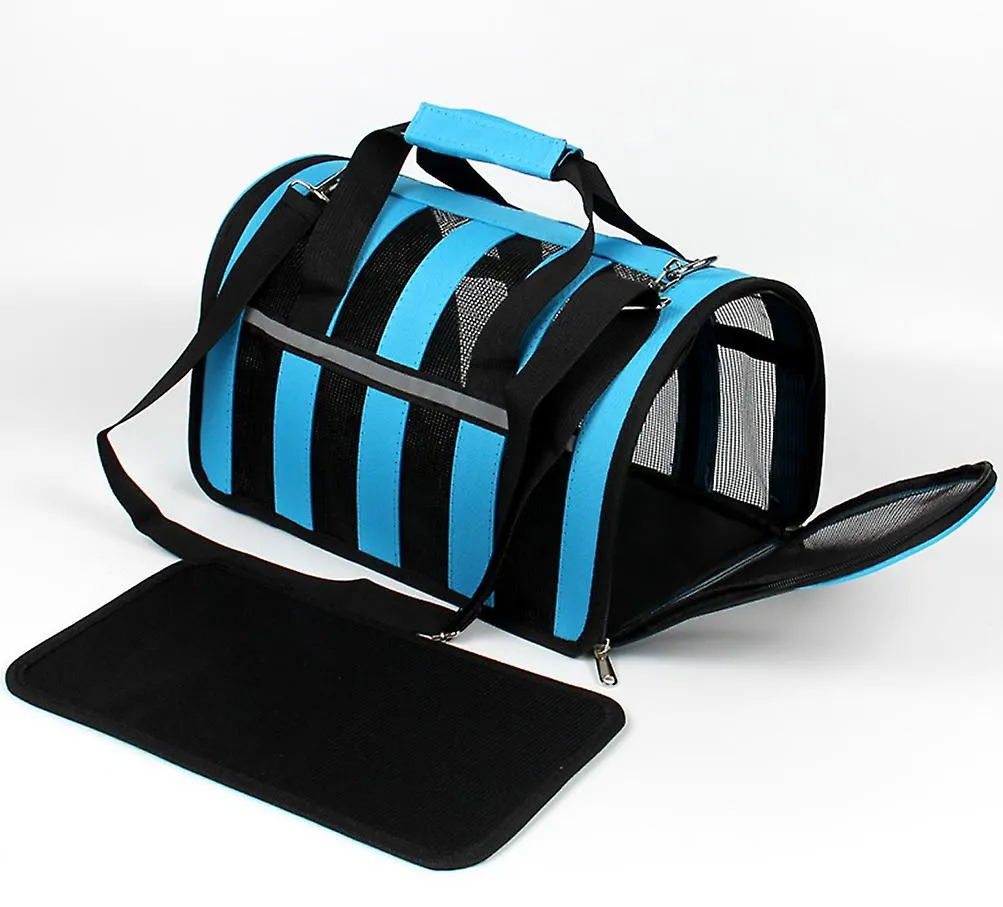L 52*28*29cm red Portable pet outdoor mesh breathable backpack AZ15212
