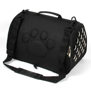 L 52*32*32cm black Portable pet travel bag, cat and dog breathable handbag AZ22127