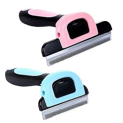 Large 10cm pink Hair Remover Brush & Grooming Trimmer With Detachable Clipper For Pet Dog Cat AZ12272