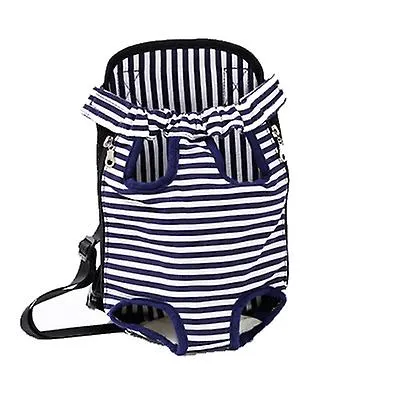 M 30*20cm color bar Outdoor portable pet bag, breathable Mesh backpack for cats and dogs AZ19600