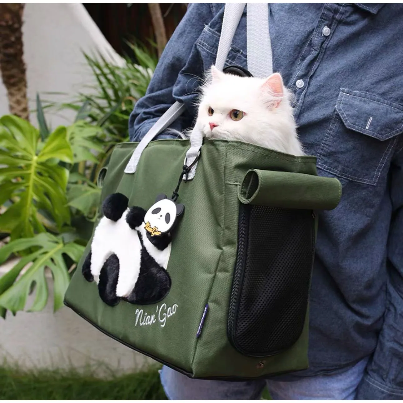 NIAN'GAO Pet Shoulder Travel Bag For Cats and Dogs