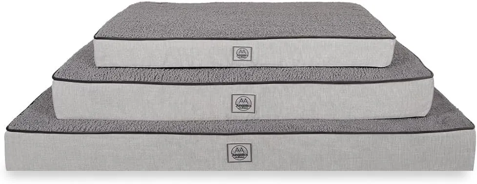 Orthopedic Dog Bed for XLarge Dogs- Waterproof,Ultra Soft Foam Pet Bed Mat, Removable Washable Cover and Nonskid Bottom, Grey