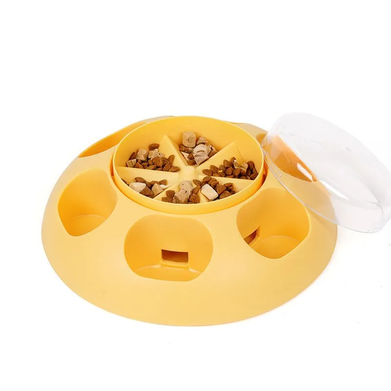 Pet Automatic Press Leakage Device Dog Food Training Leakage Toy Bowl