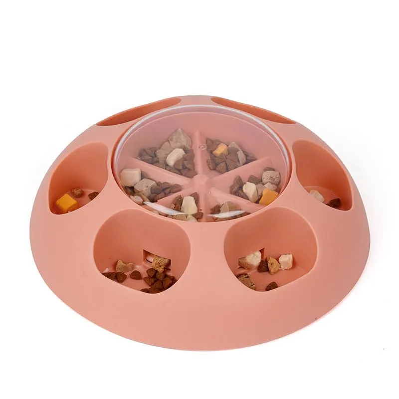 Pet Automatic Press Leakage Device Dog Food Training Leakage Toy Bowl