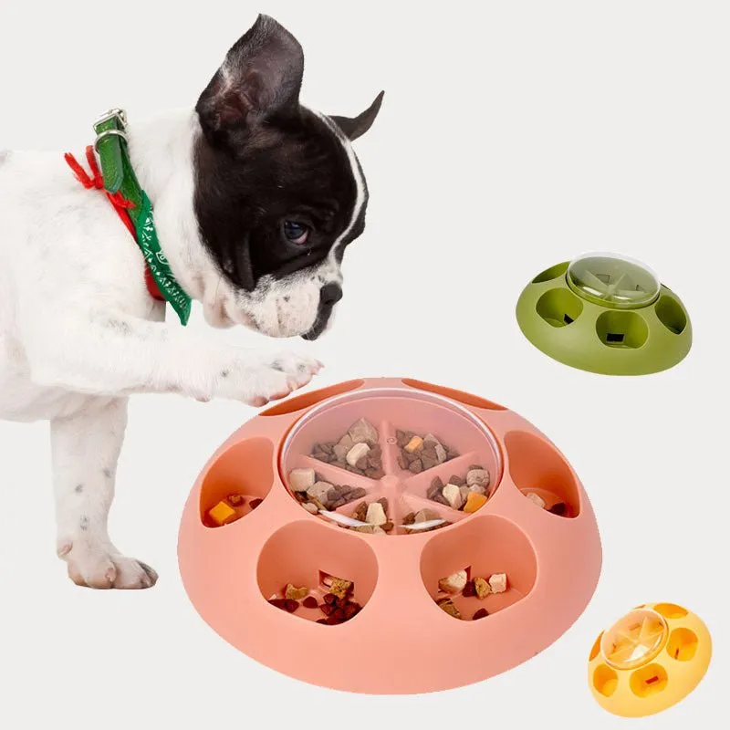 Pet Automatic Press Leakage Device Dog Food Training Leakage Toy Bowl