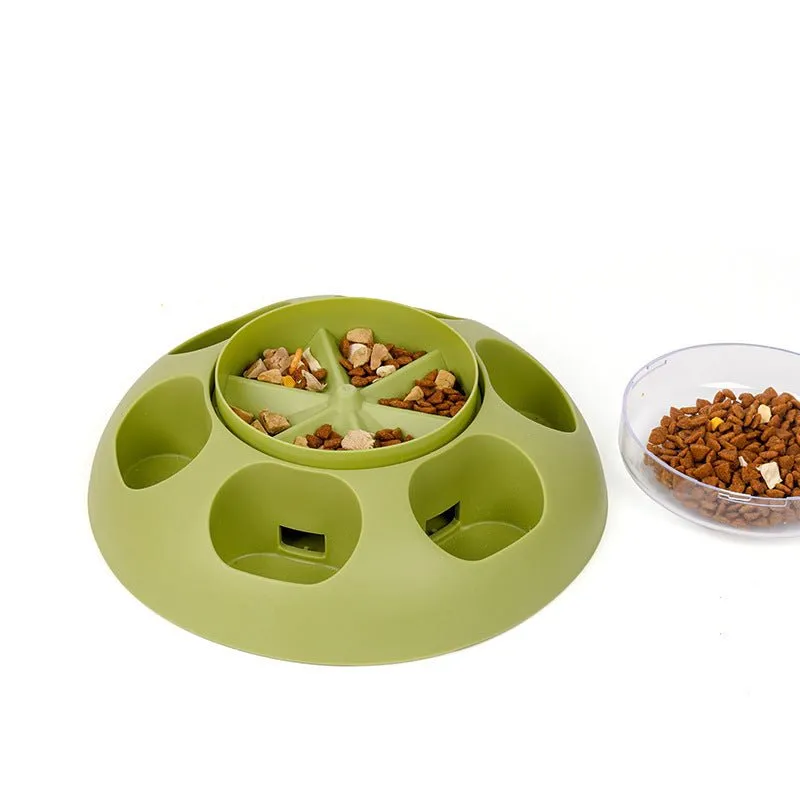 Pet Automatic Press Leakage Device Dog Food Training Leakage Toy Bowl