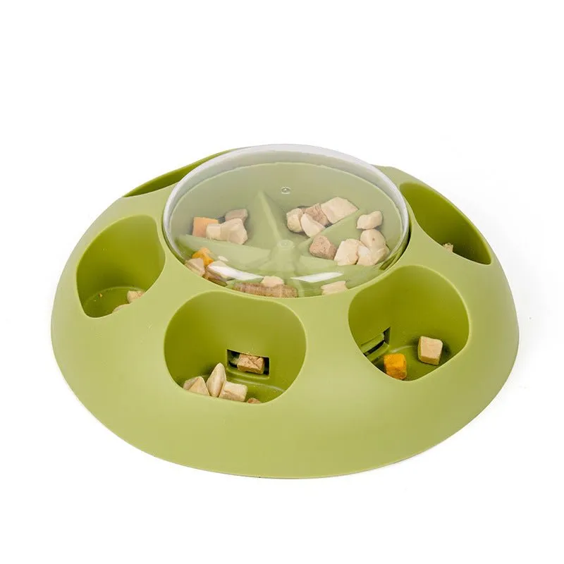 Pet Automatic Press Leakage Device Dog Food Training Leakage Toy Bowl