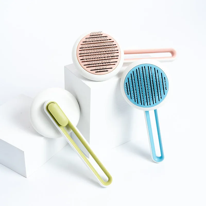 Pet Dog Hair Remover Cat Brush Grooming Tool Automatic Massage Comb