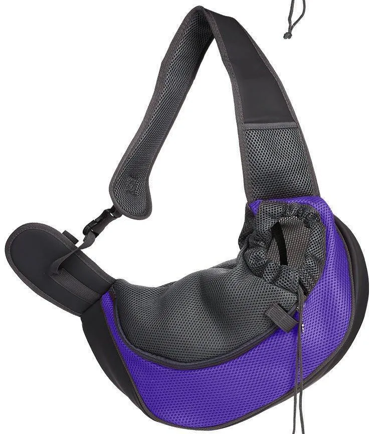 Pet Sling Carrier Mesh Adjustable Dog Satchel Carrier Bag