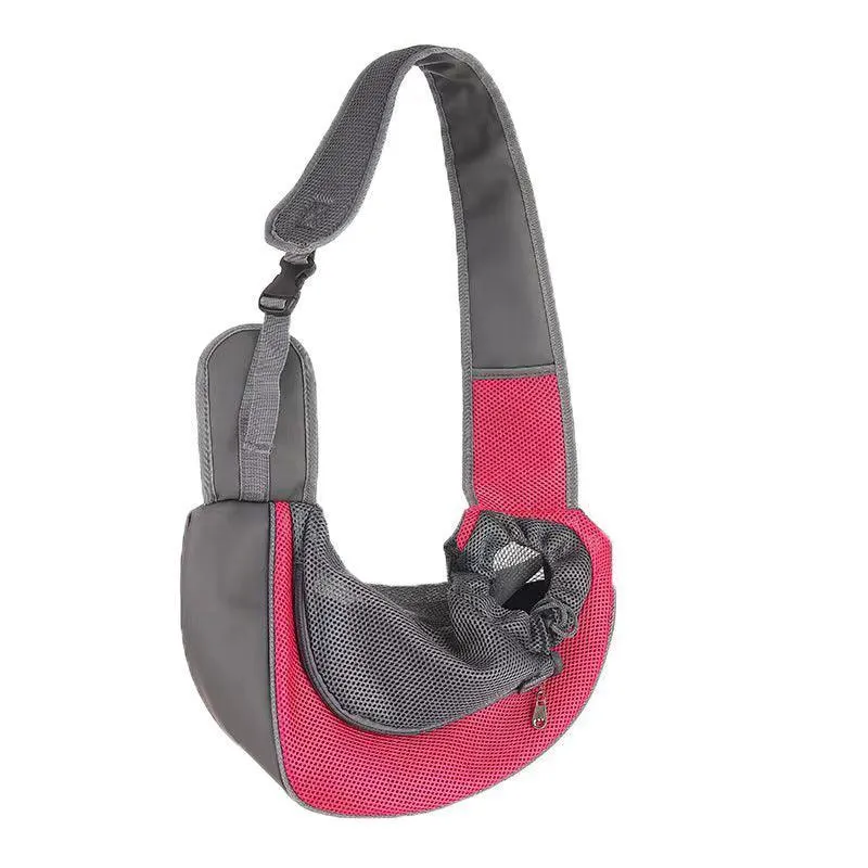 Pet Sling Carrier Mesh Adjustable Dog Satchel Carrier Bag
