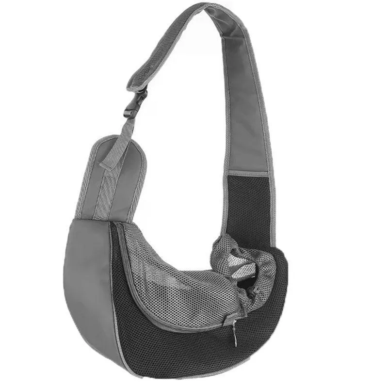 Pet Sling Carrier Mesh Adjustable Dog Satchel Carrier Bag