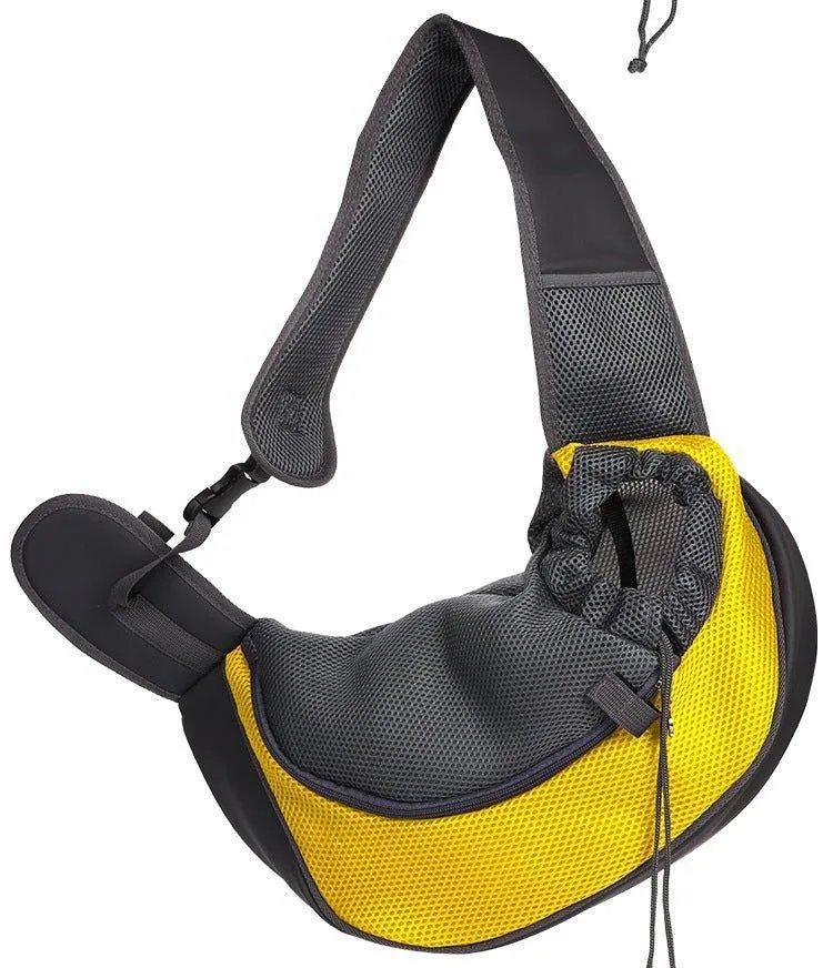Pet Sling Carrier Mesh Adjustable Dog Satchel Carrier Bag