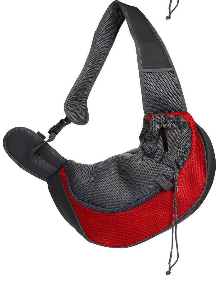 Pet Sling Carrier Mesh Adjustable Dog Satchel Carrier Bag