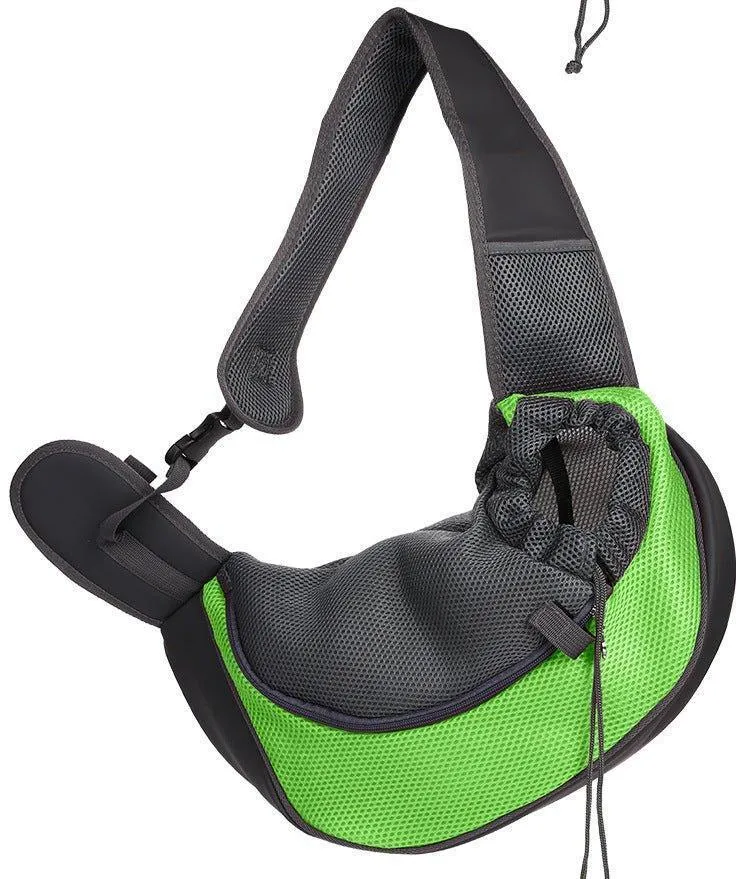 Pet Sling Carrier Mesh Adjustable Dog Satchel Carrier Bag